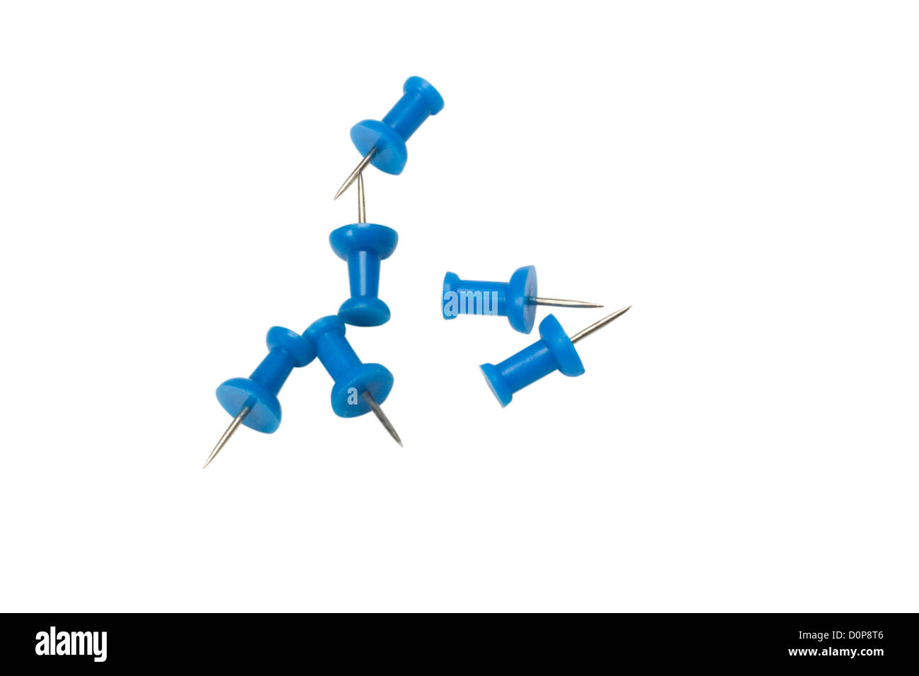 High angle view of thumbtacks Stock Photo Alamy