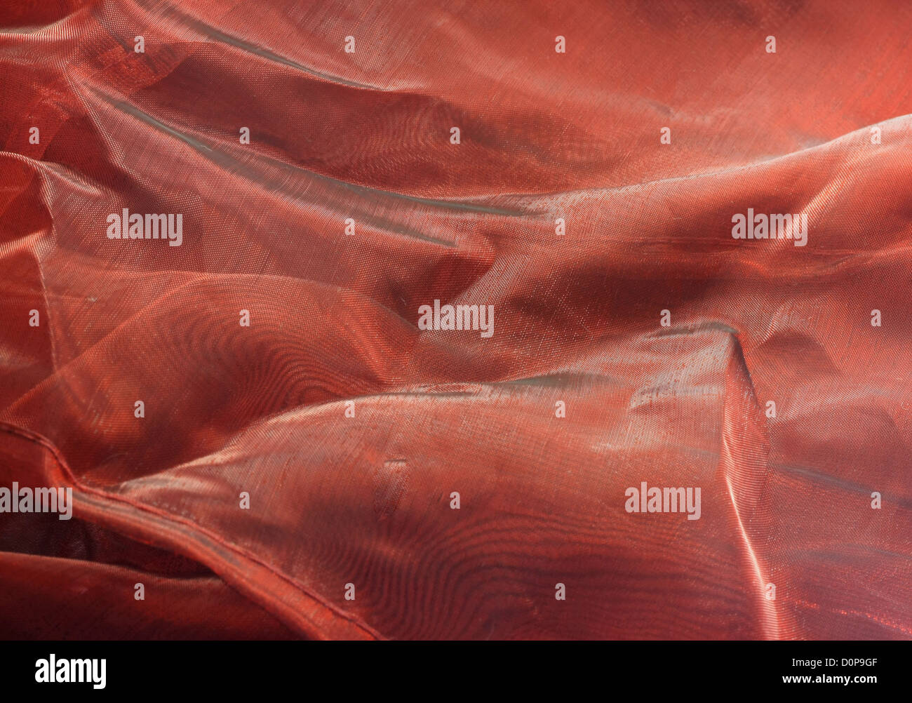 precious red silk fabric softly set perfect for Xmas Stock Photo