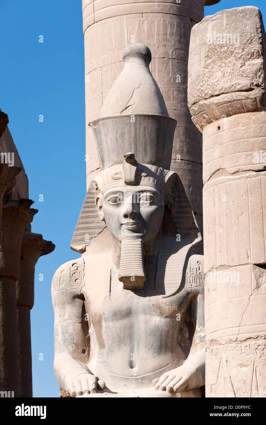 Statues of Ramses II at Luxor Temple, Luxor, Egypt Stock Photo - Alamy