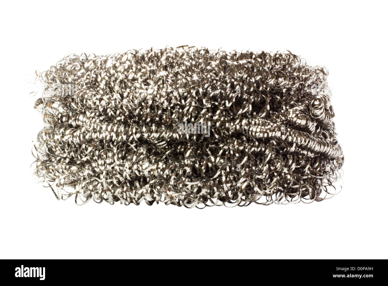 Closeup of a stainless steel scouring pad Stock Photo Alamy