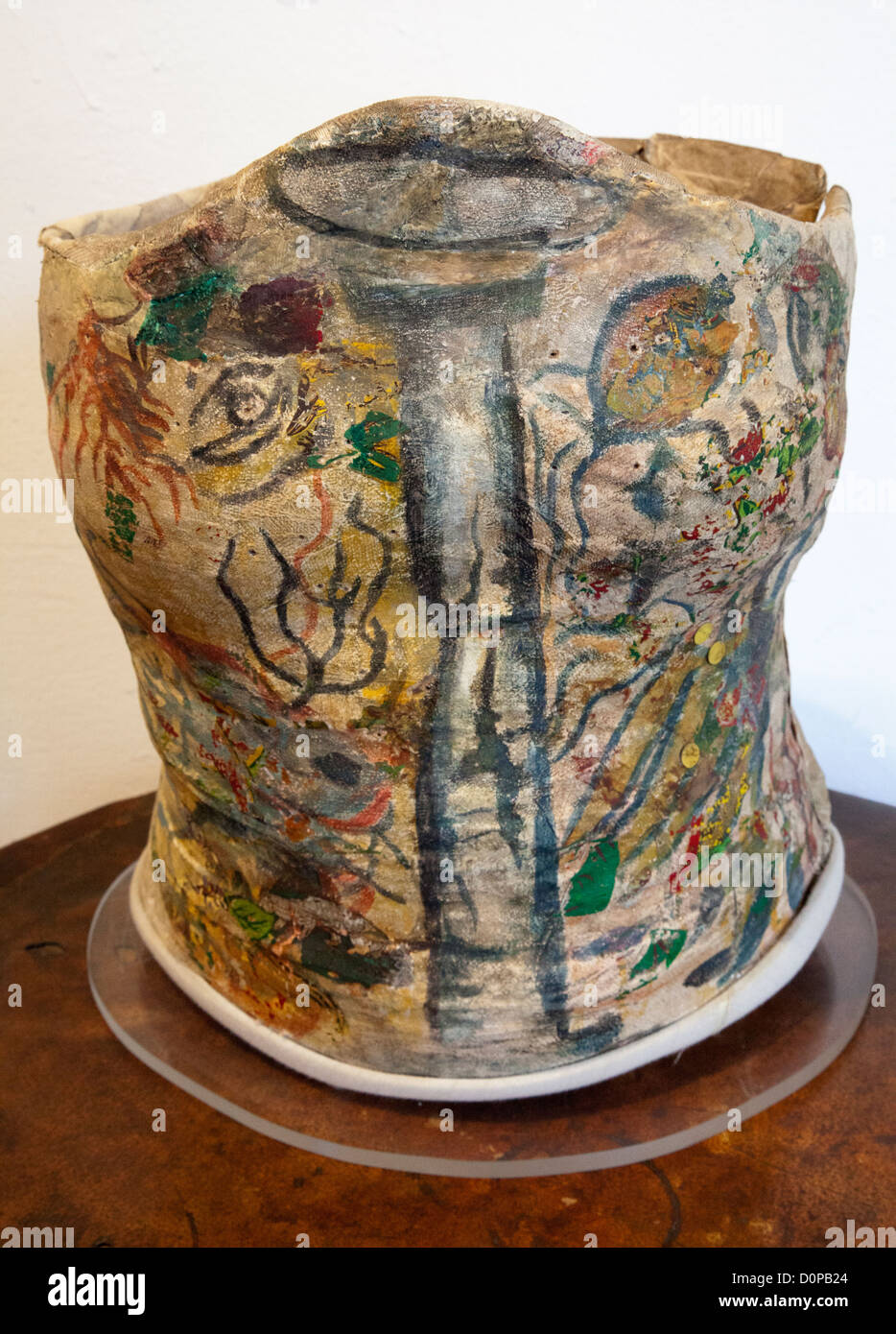 Museo Frida Kahlo - Her painted / decorated body cast in Coyoacan in Mexico  City DF Stock Photo - Alamy
