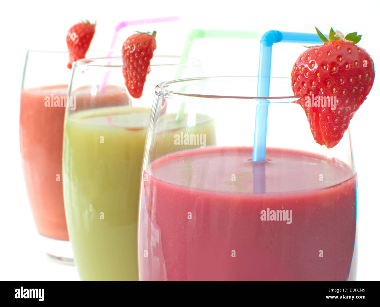 Colourful fruit cocktail smoothies hi-res stock photography and images ...