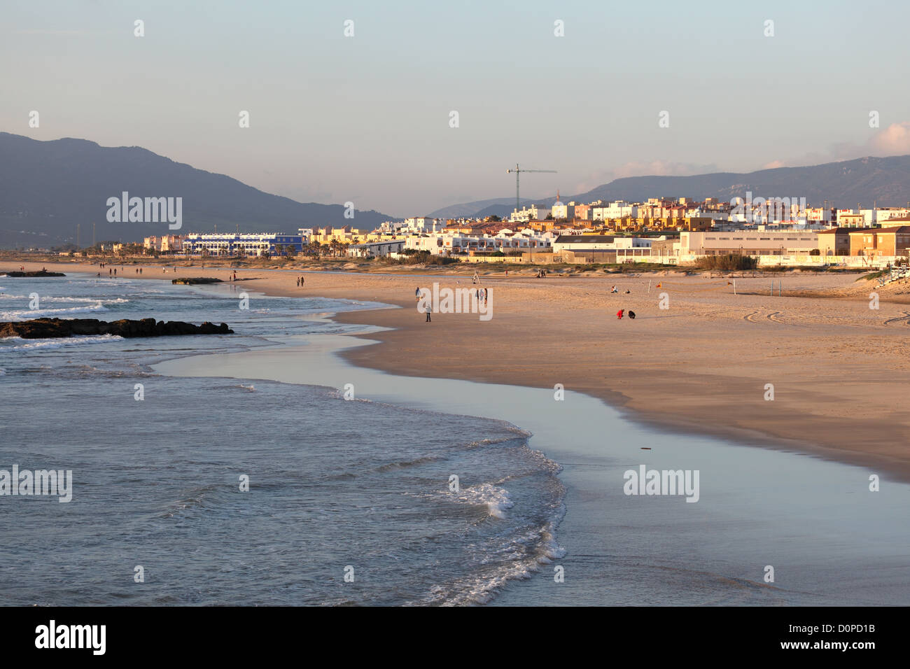 Beach in Tarifa, Andalusia Spain Stock Photo
