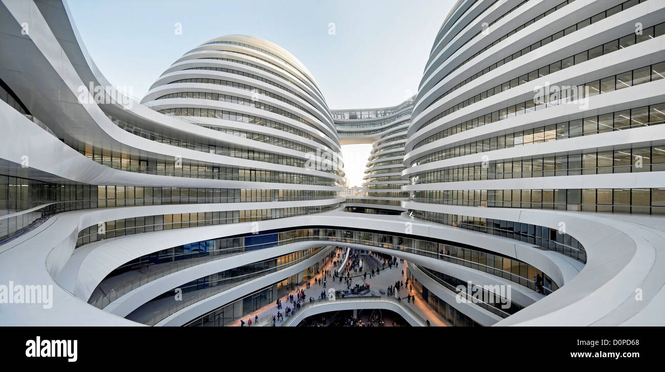 Galaxy Soho, Beijing, China. Architect: Zaha Hadid Architects, 2012 ...