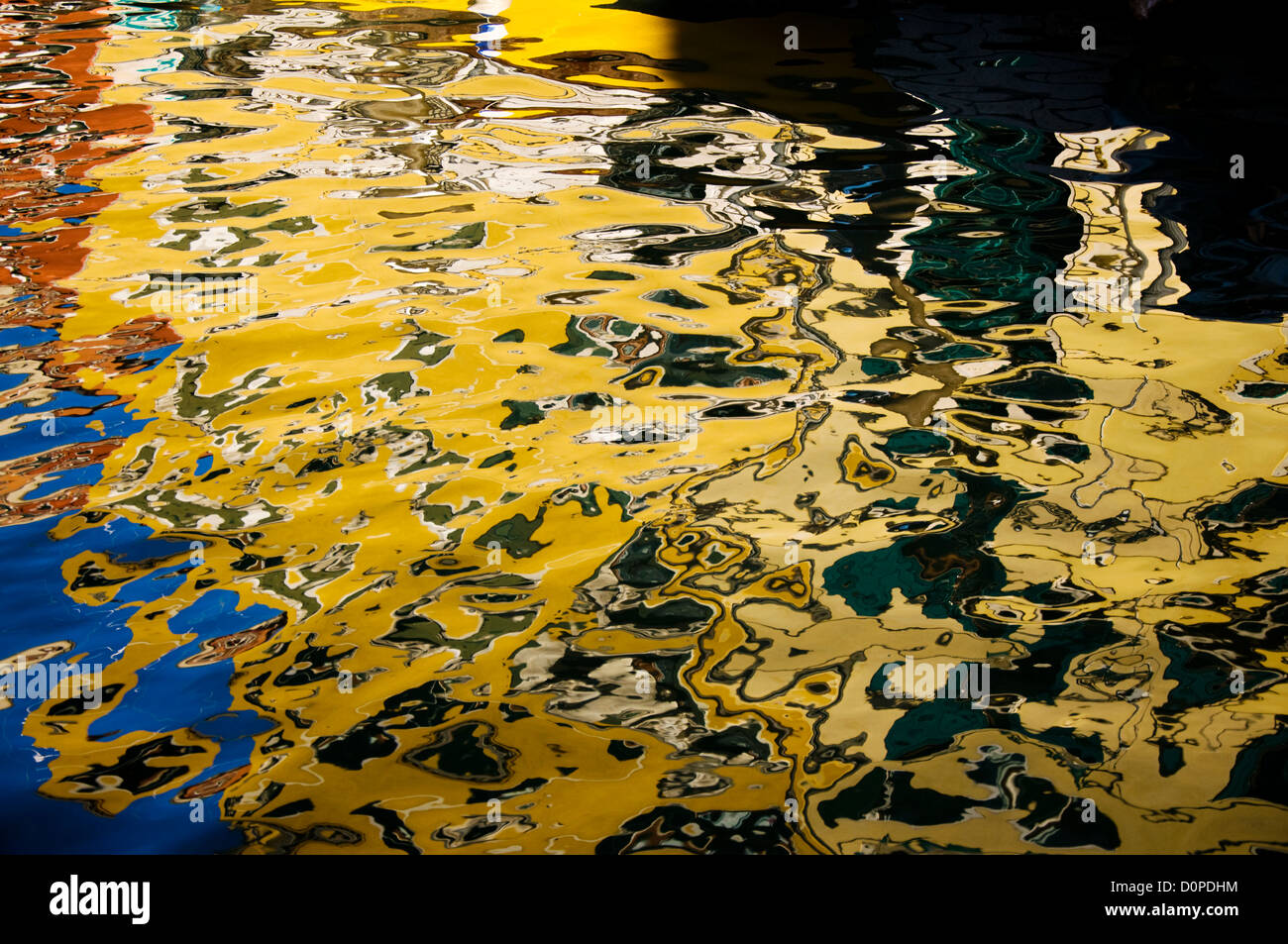Reflections in Venetian canal Stock Photo - Alamy