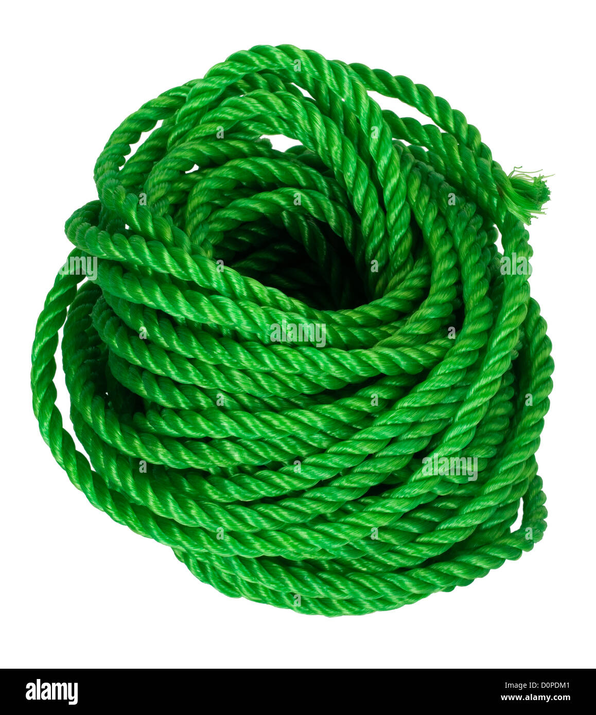 Close-up of a bundle of plastic rope Stock Photo - Alamy