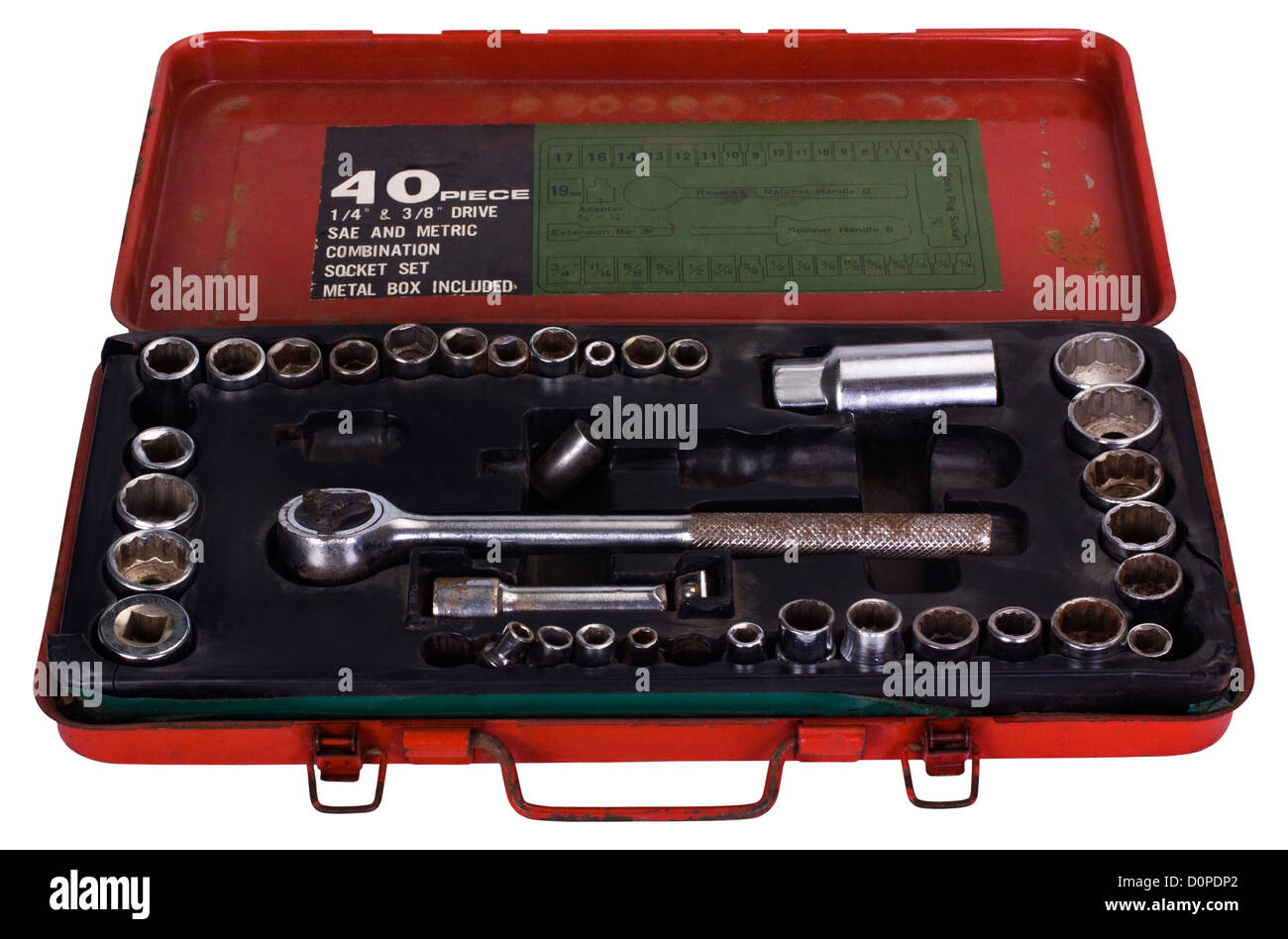 Socket wrenches in a toolbox Stock Photo Alamy