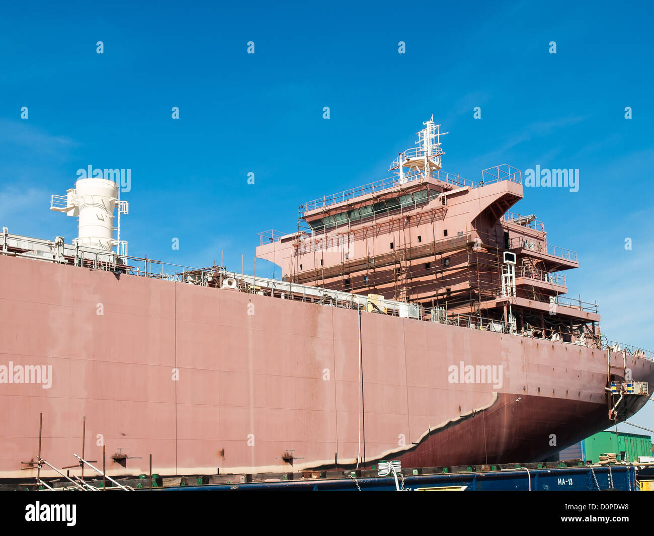new boat in the shipyard Stock Photo Alamy