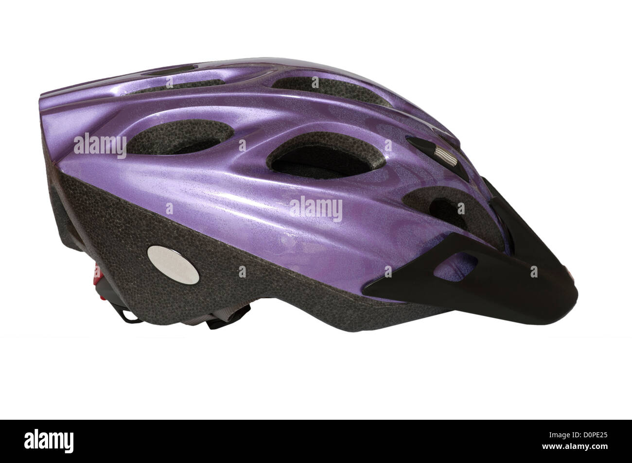 purple cycle helmet