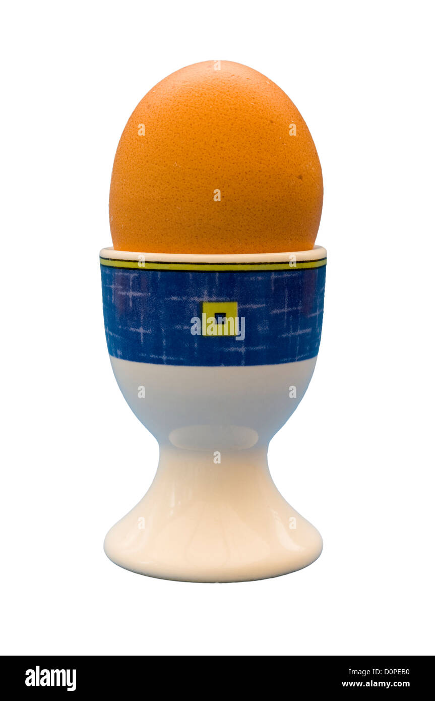 An Egg in an Eggcup Stock Photo