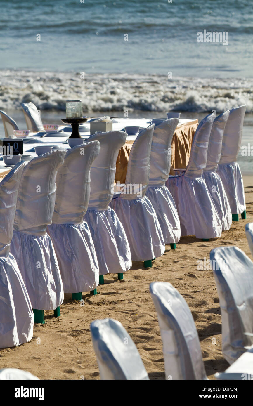 Luxury Fish Restaurant on the Beach of Jimbaran on Bali, Indonesia