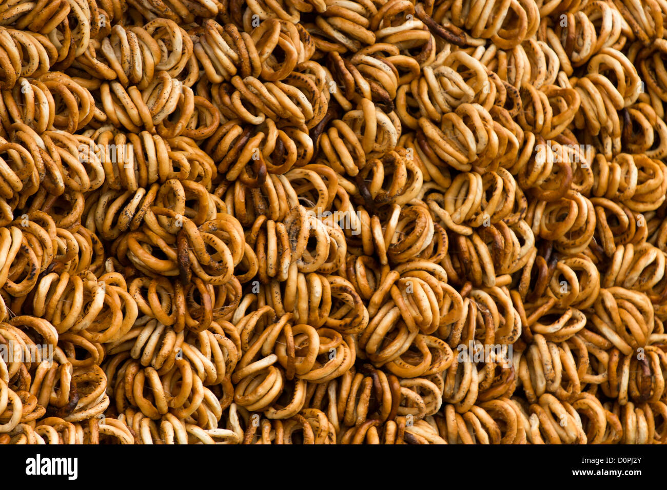 Pretzel Rumeno Romanian pretzels displayed at a fair Stock Photo - Alamy