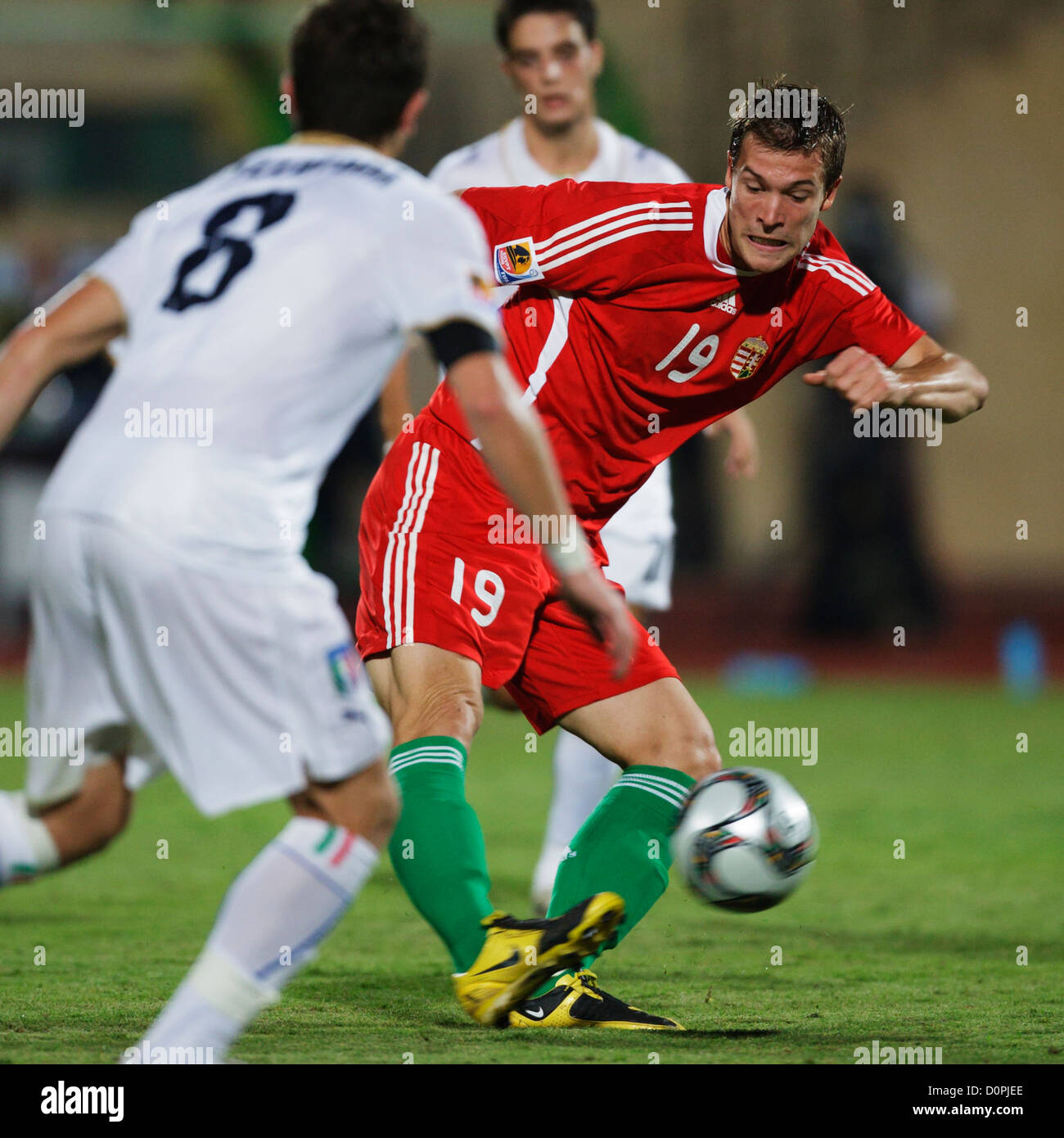 Ferencvarosi TC vs. HNK Rijeka UEFA EL jogo de futebol — Fotografia de  Stock Editorial © szirtesi #50128501