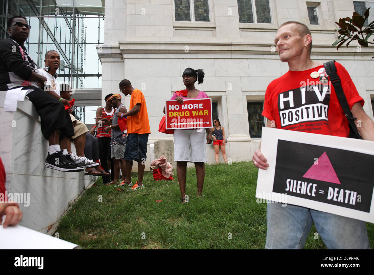 Aids activists protest corporate green and international HIV policy ...