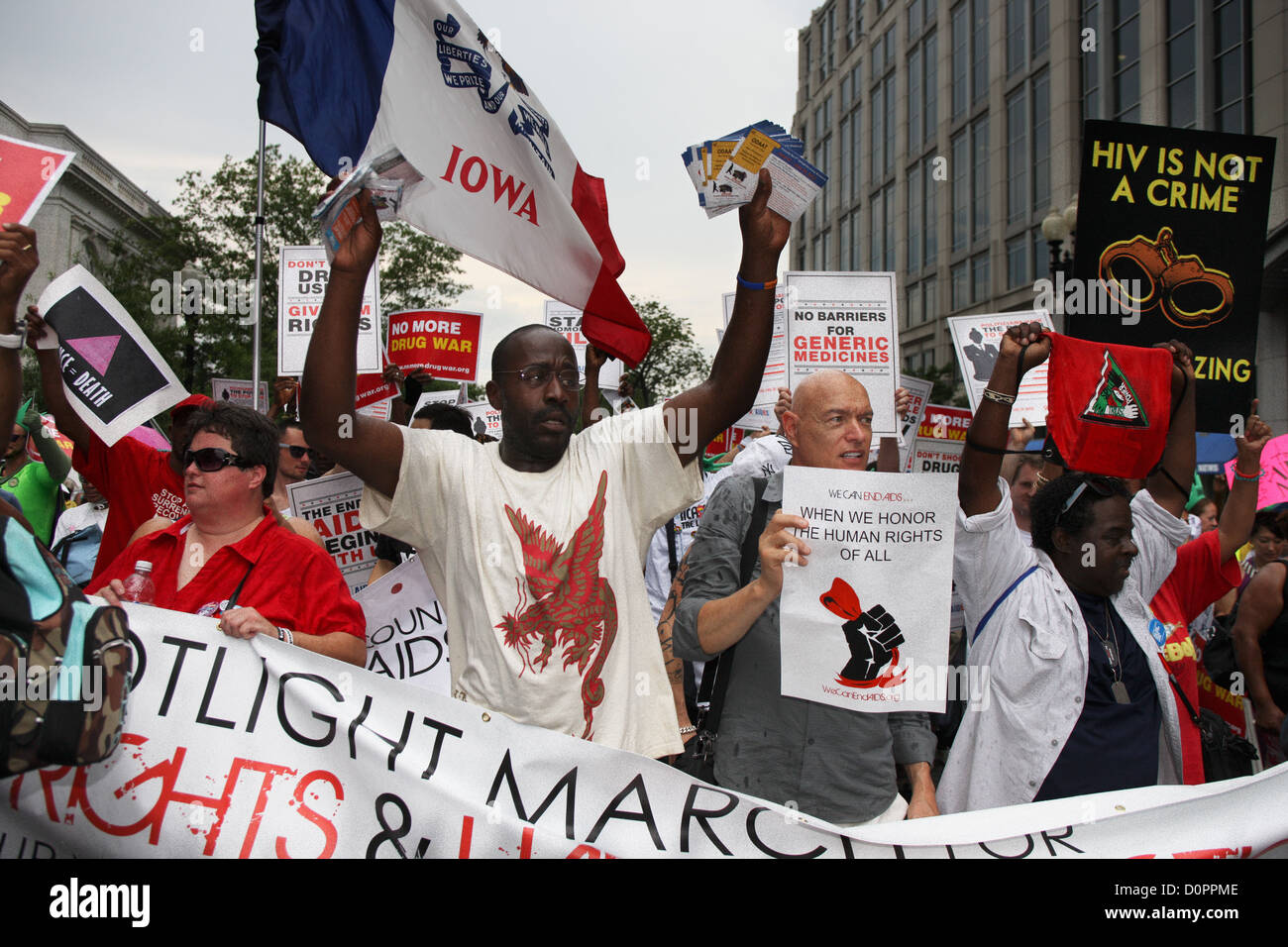 Aids activists protest corporate green and international HIV policy ...