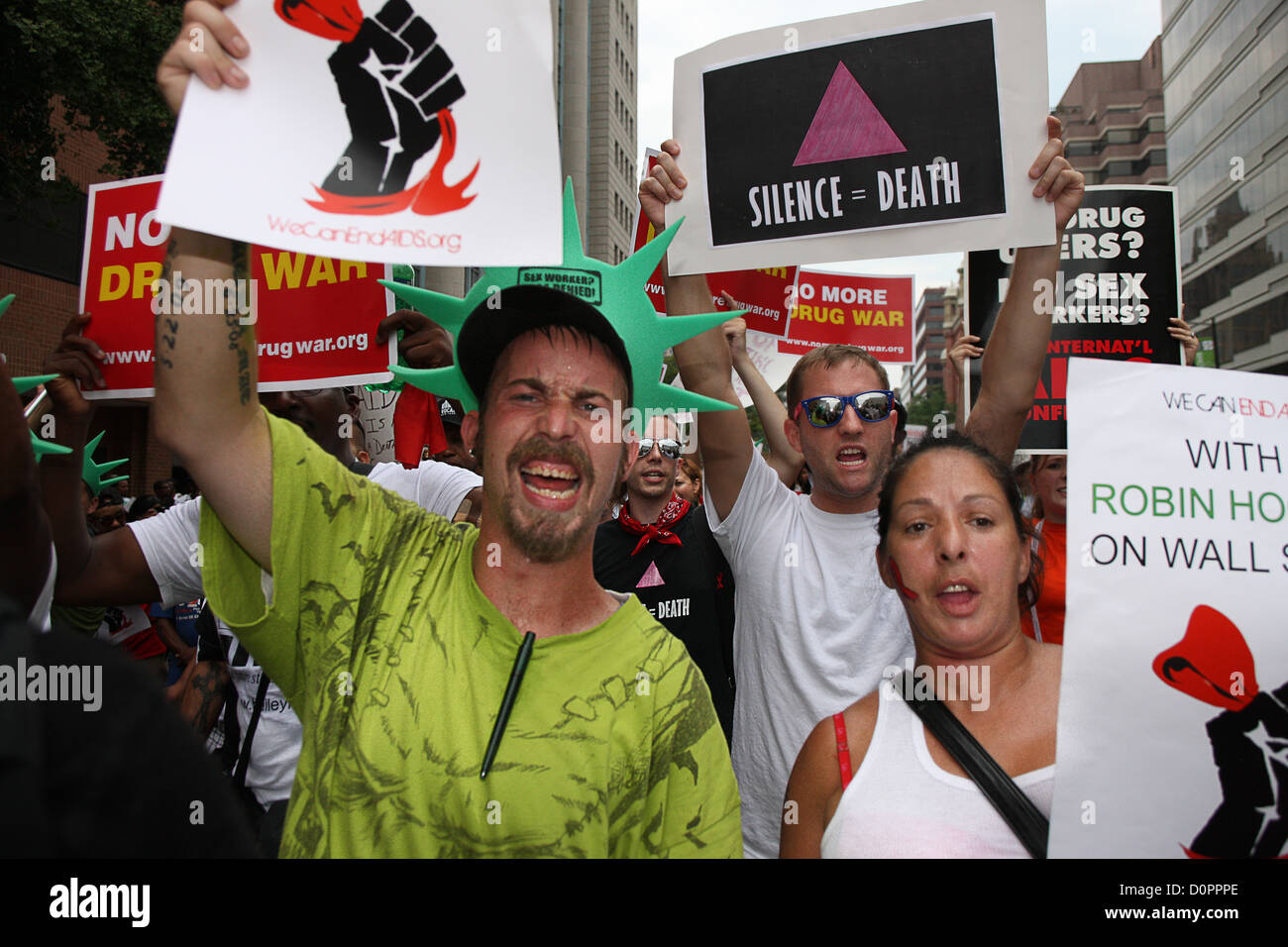 Aids activists protest corporate green and international HIV policy ...