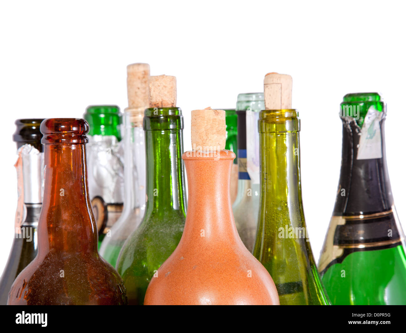 Wine bottle tops isolated on white Stock Photo Alamy