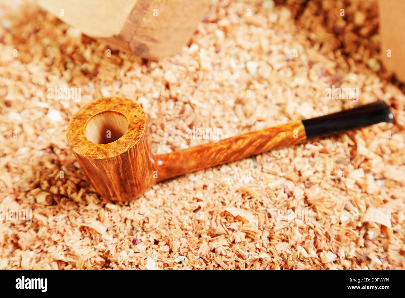 Straight smoking pipe Stock Photo Alamy