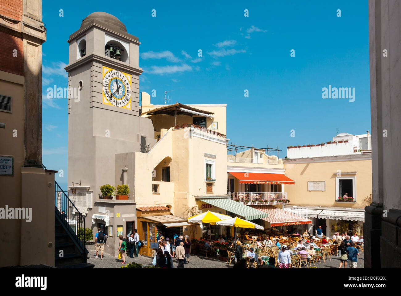 Piazza Umberto Uno, Isle of Capri, Capri, Province of Naples, Campania,  Italy, Europe Stock Photo - Alamy