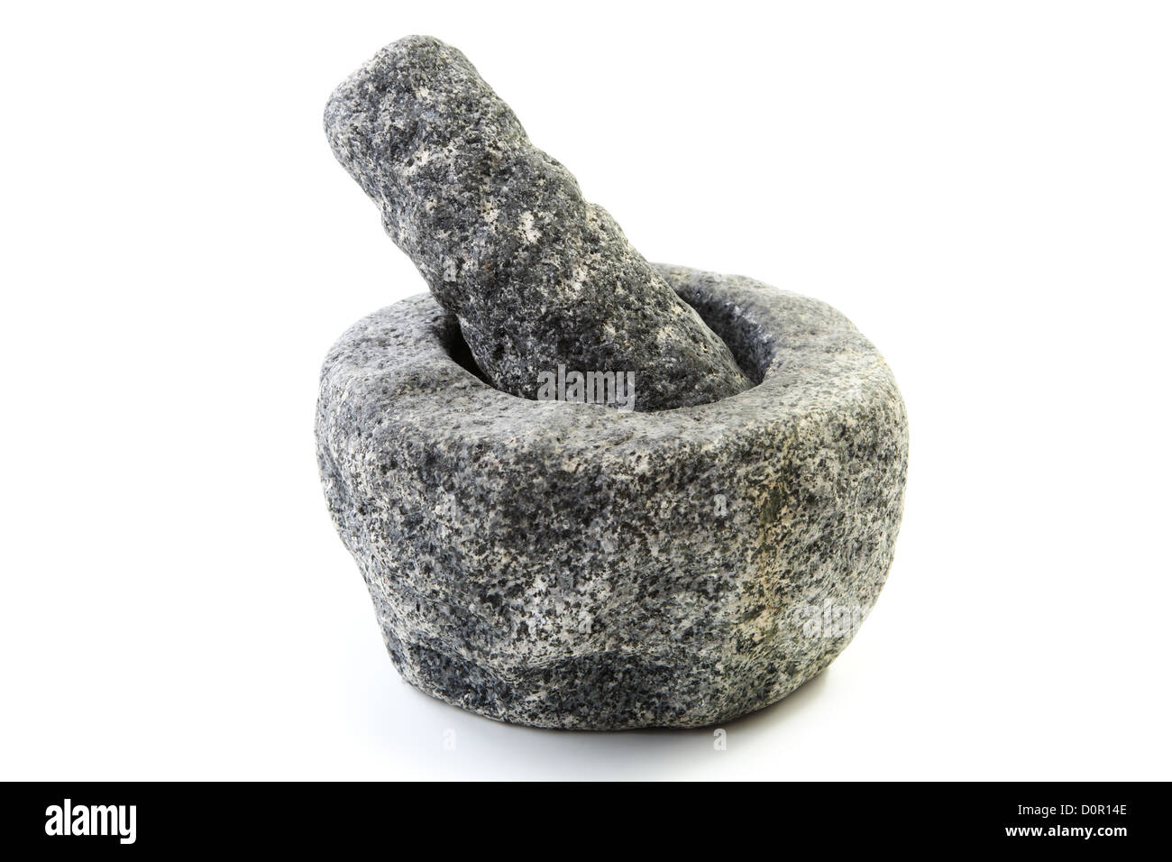 Granite mortar and pestle Stock Photo Alamy