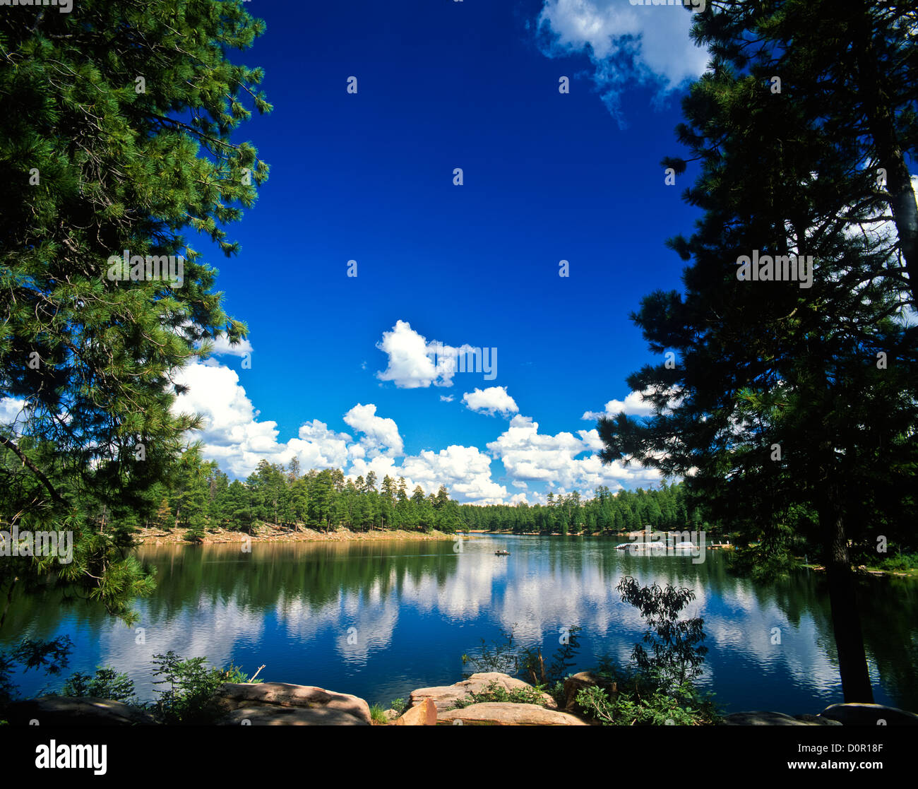 Woods Canyon Lake on the Mogollon Rim. ApacheSitgreaves National Forest, Arizona. USA Stock