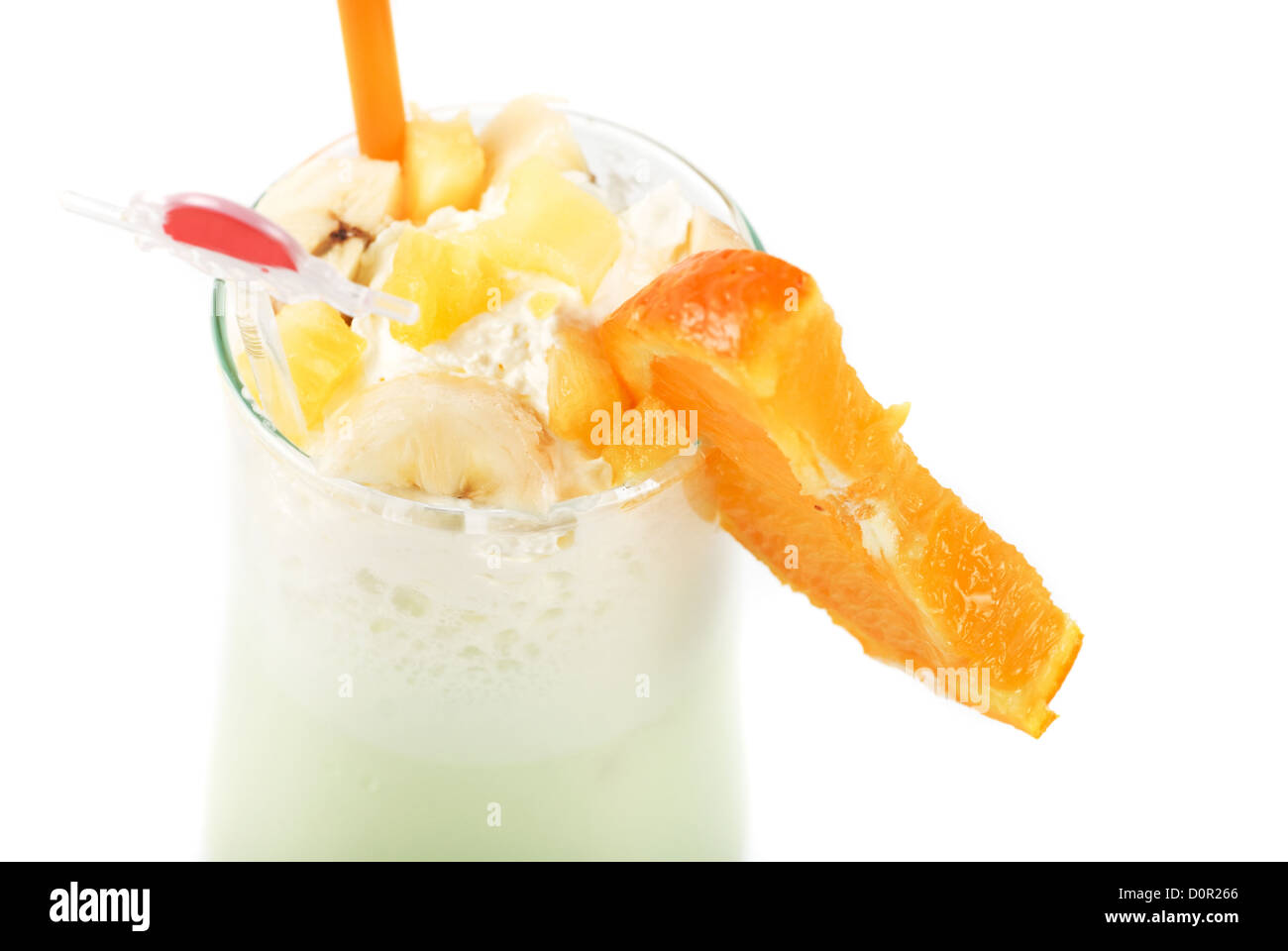 milk fruit cocktail Stock Photo Alamy
