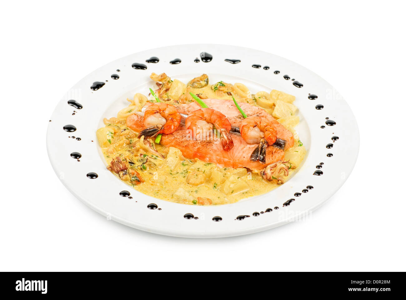 Salmon fish and seafood Stock Photo Alamy