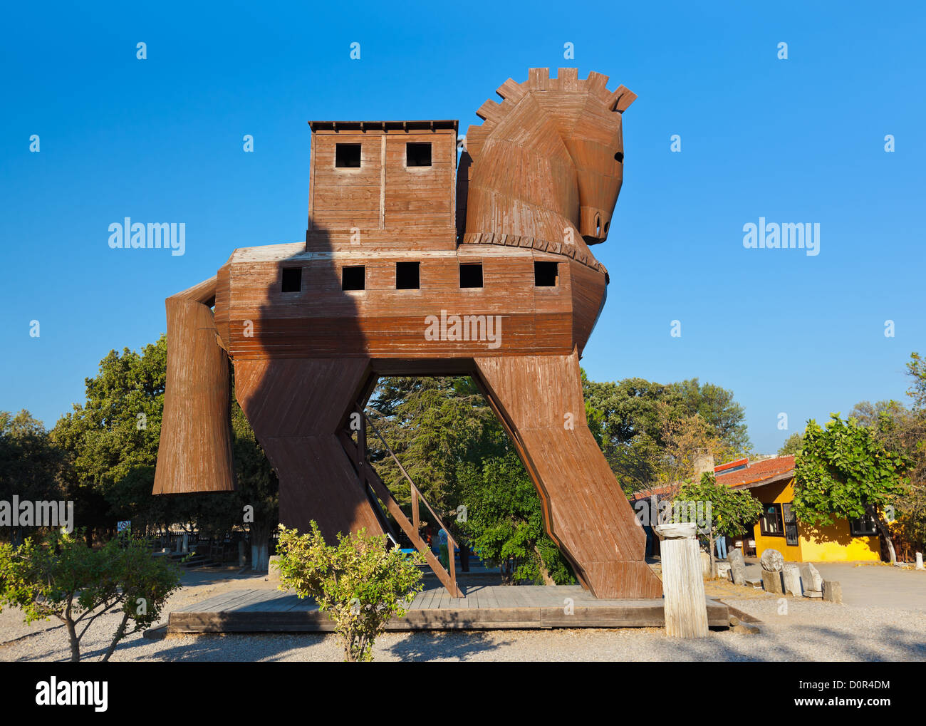 Trojan Horse - Troy Turkey Stock Photo