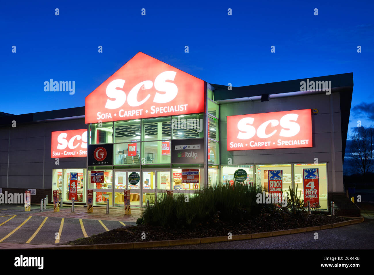 SCS retail unit shop entrance Stock Photo