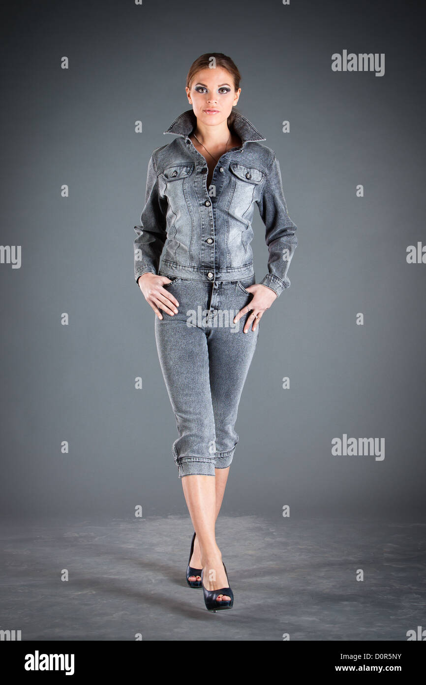 jeans collection clothes Stock Photo Alamy