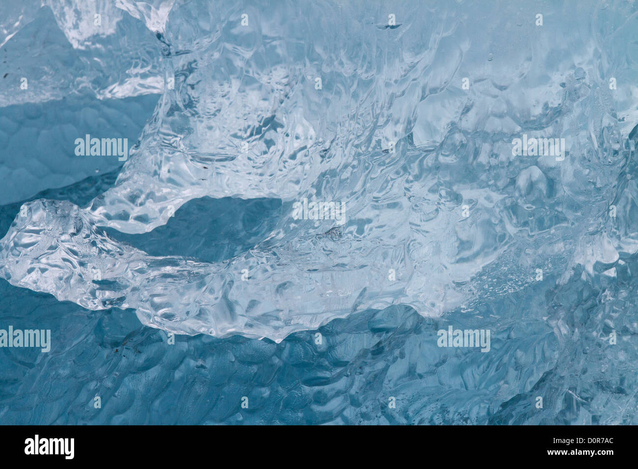 An iceberg from Aialik Glacier, Kenai Fjords National Park, near Seward, Alaska. Stock Photo