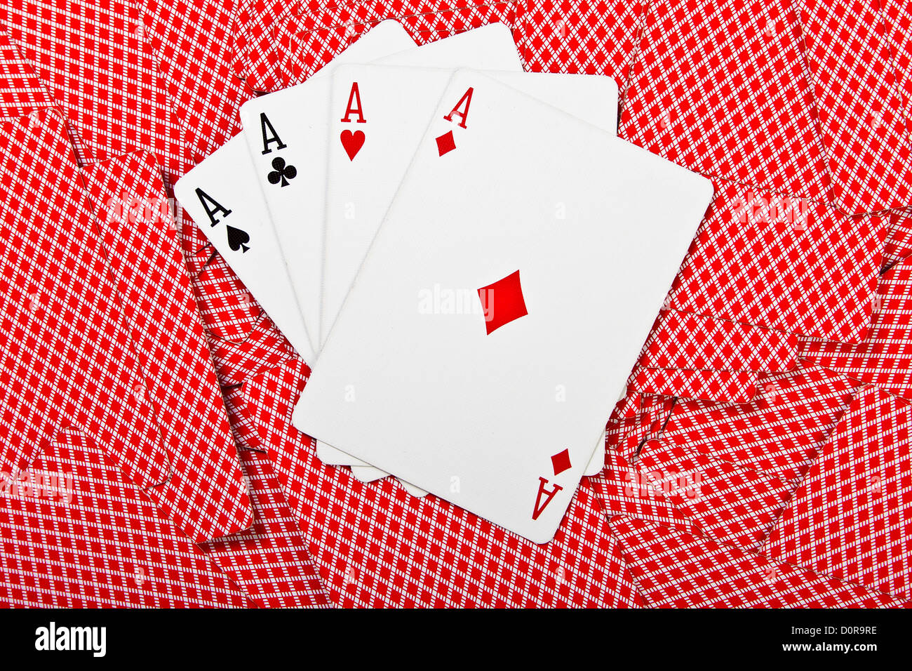 Cards and pack of playing cards Stock Photo Alamy