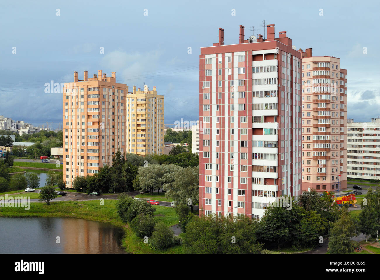 Residential buildings Stock Photo