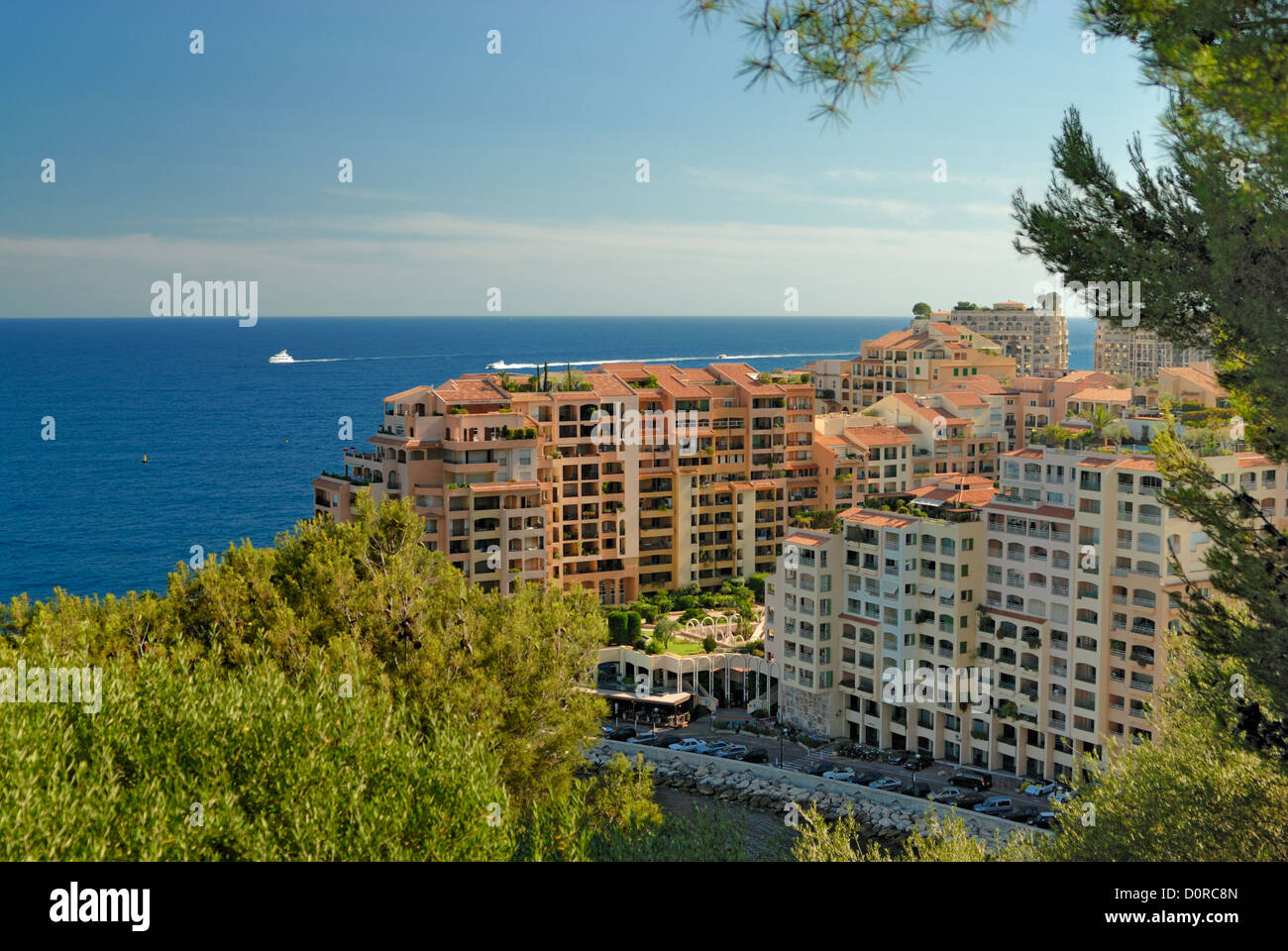 Modern apartment houses in Monte Carlo Stock Photo