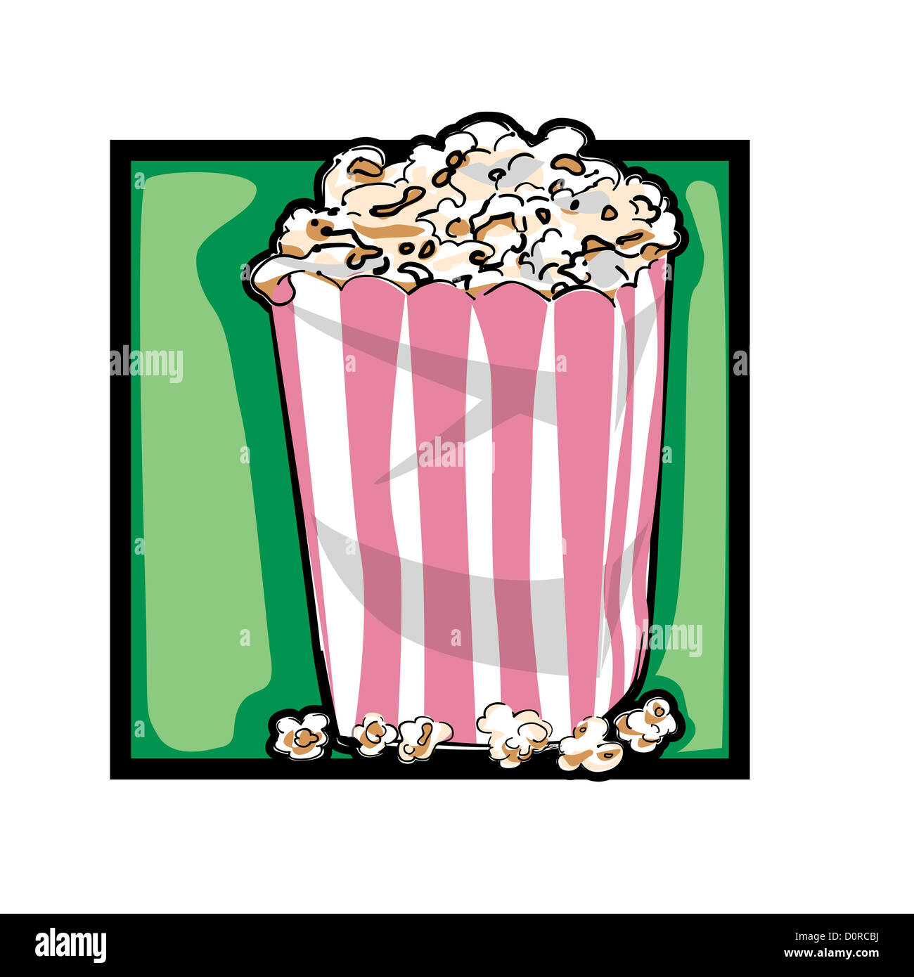 Clip art popcorn Stock Photo