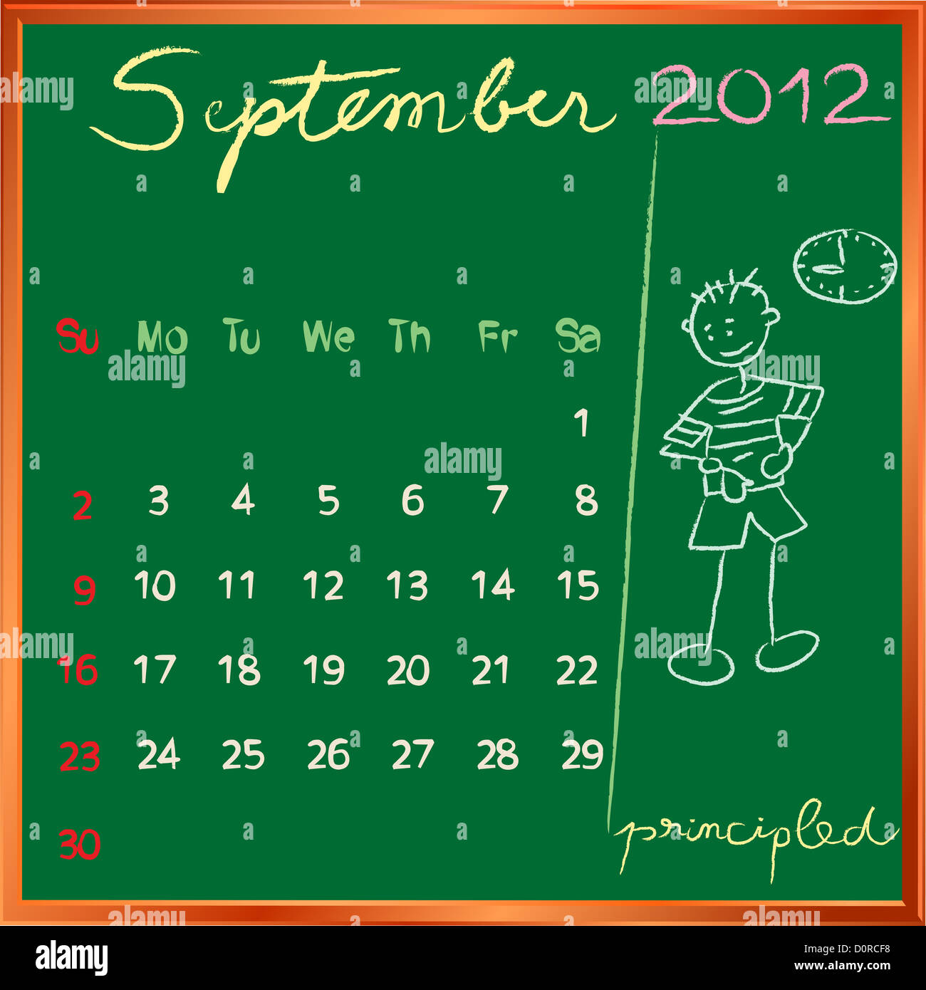 12 Calendar 9 September For School Stock Photo Alamy 12 Calendar 9 September For School Stock Photo Alamy