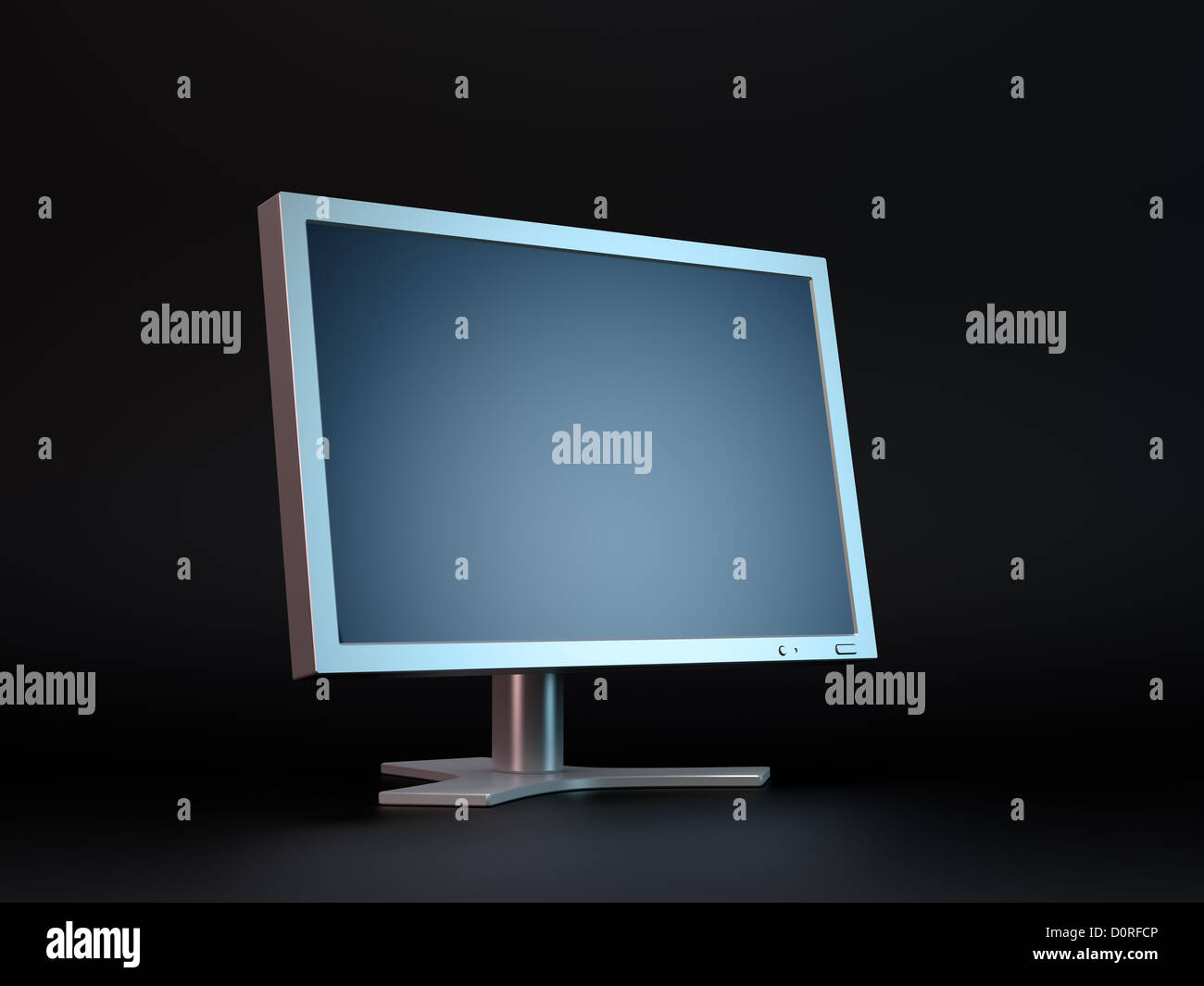 Dark computer display monitor Stock Photo Alamy