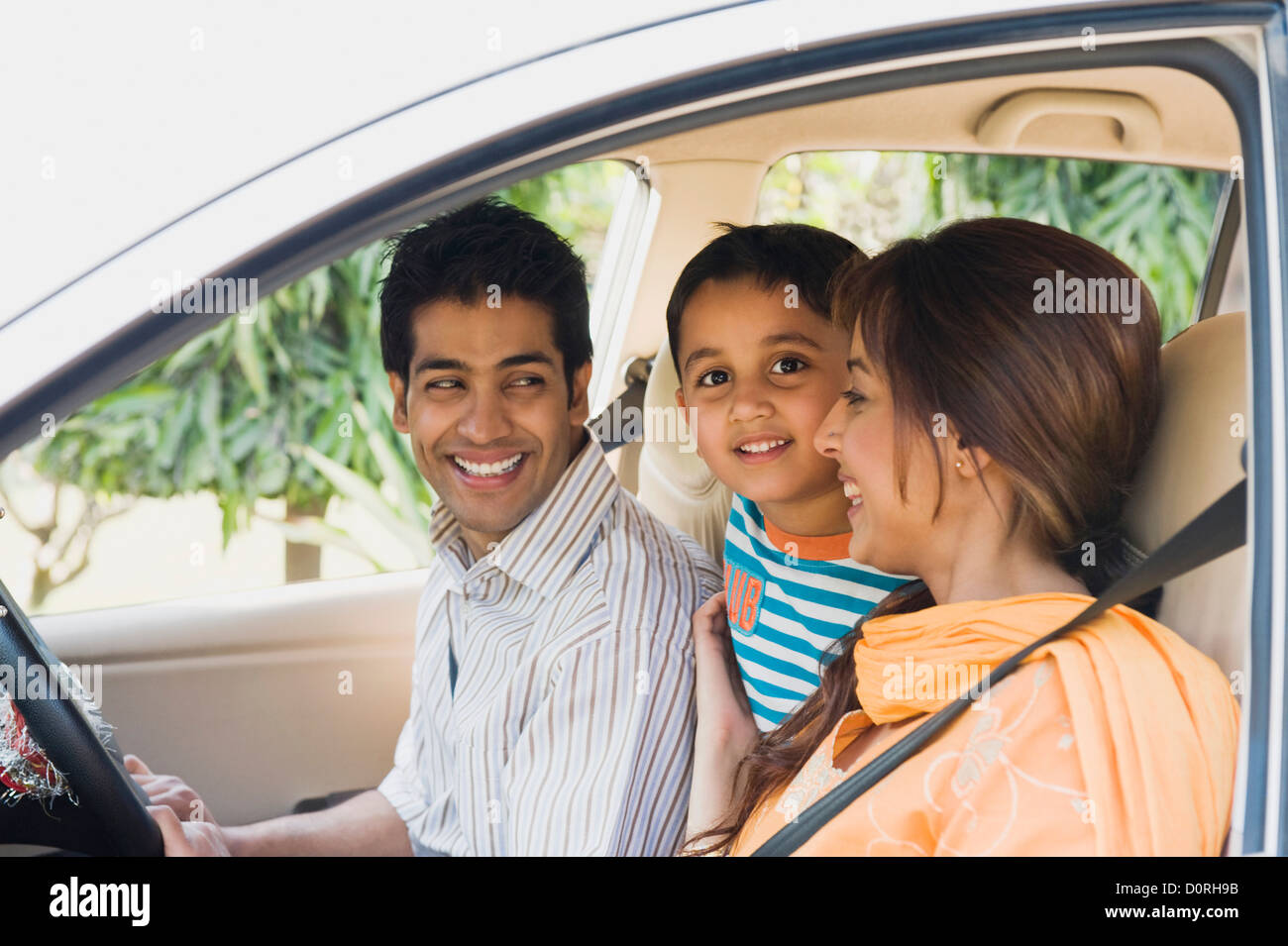 Car trip indian family hi-res stock photography and images - Alamy