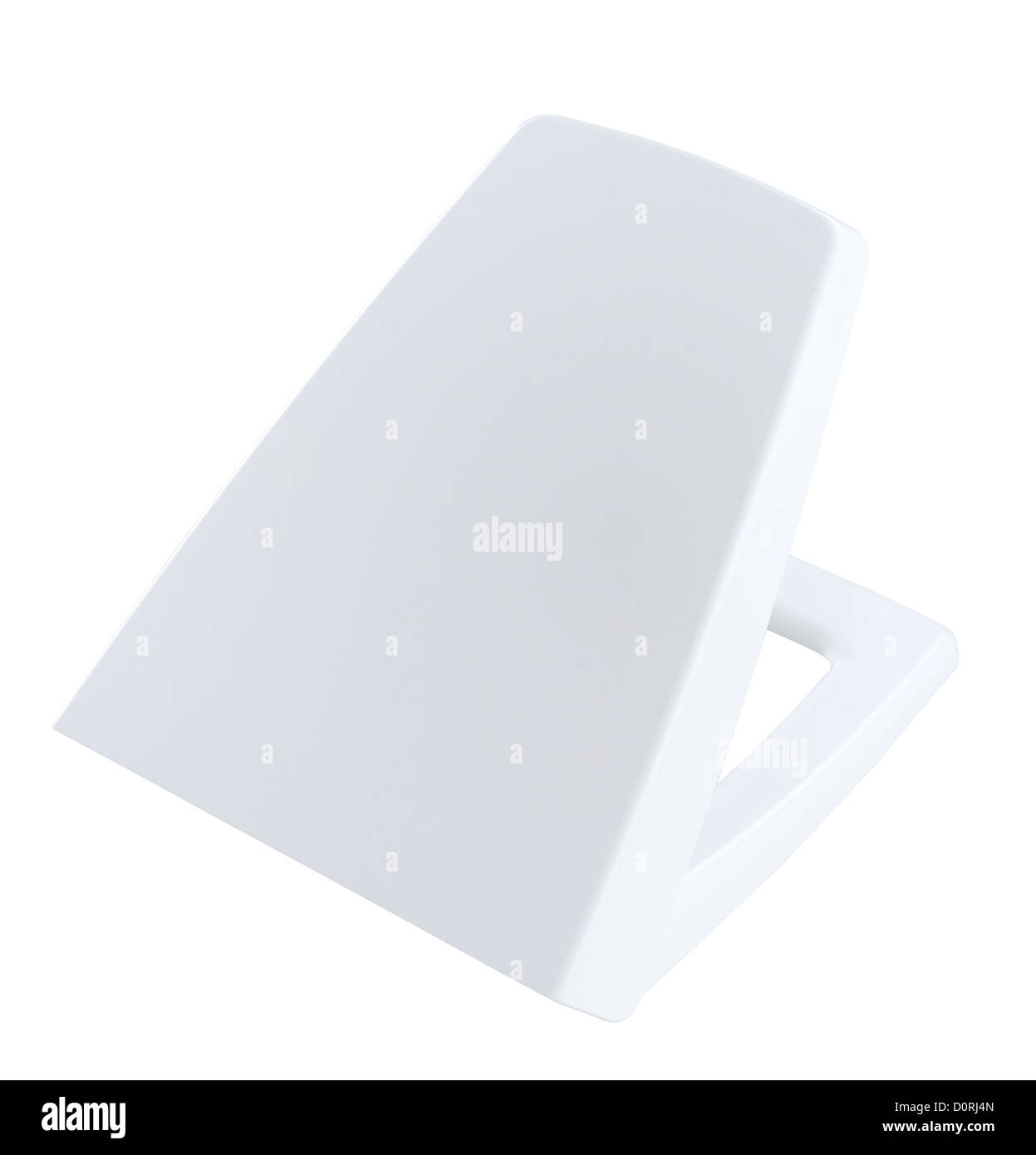 Toilet bowl cover the toilet kit accessories in white color Stock Photo