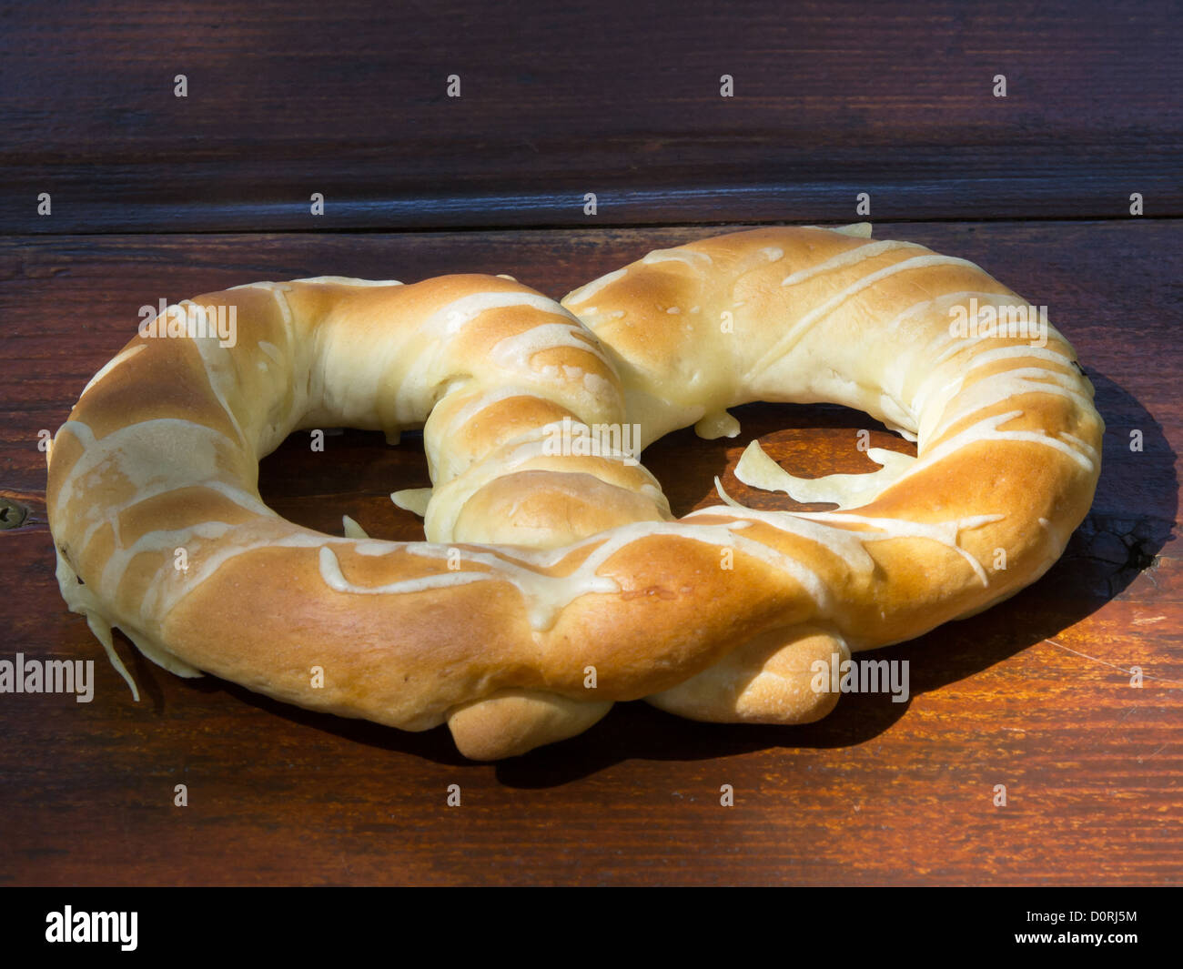 breakfast bakery on the wooden table Stock Photo Alamy