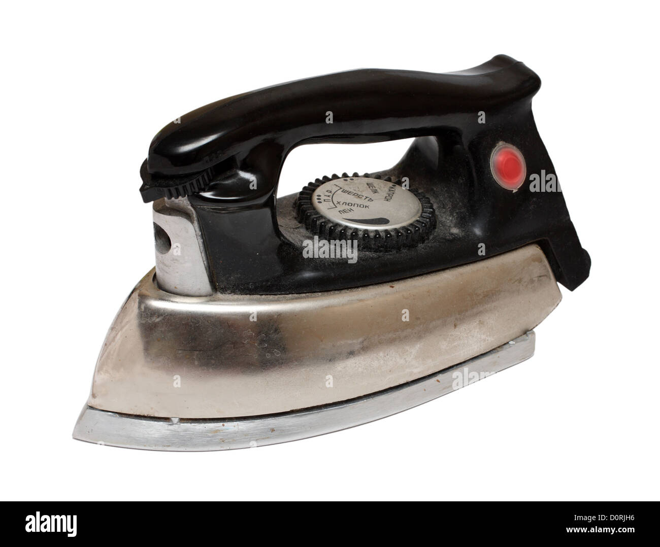 old rusty electric iron Stock Photo Alamy