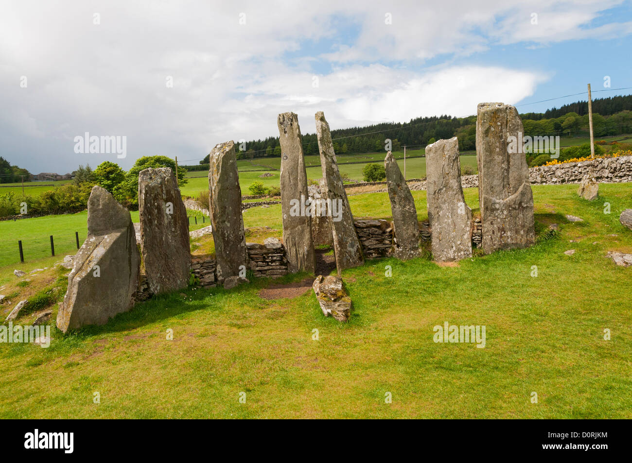 Scotland, Creetown vacinity, Cairn Holy I, Neolithic chambered burial cairn Stock Photo