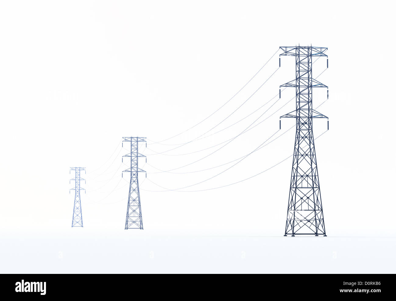 high voltage power lines Stock Photo Alamy