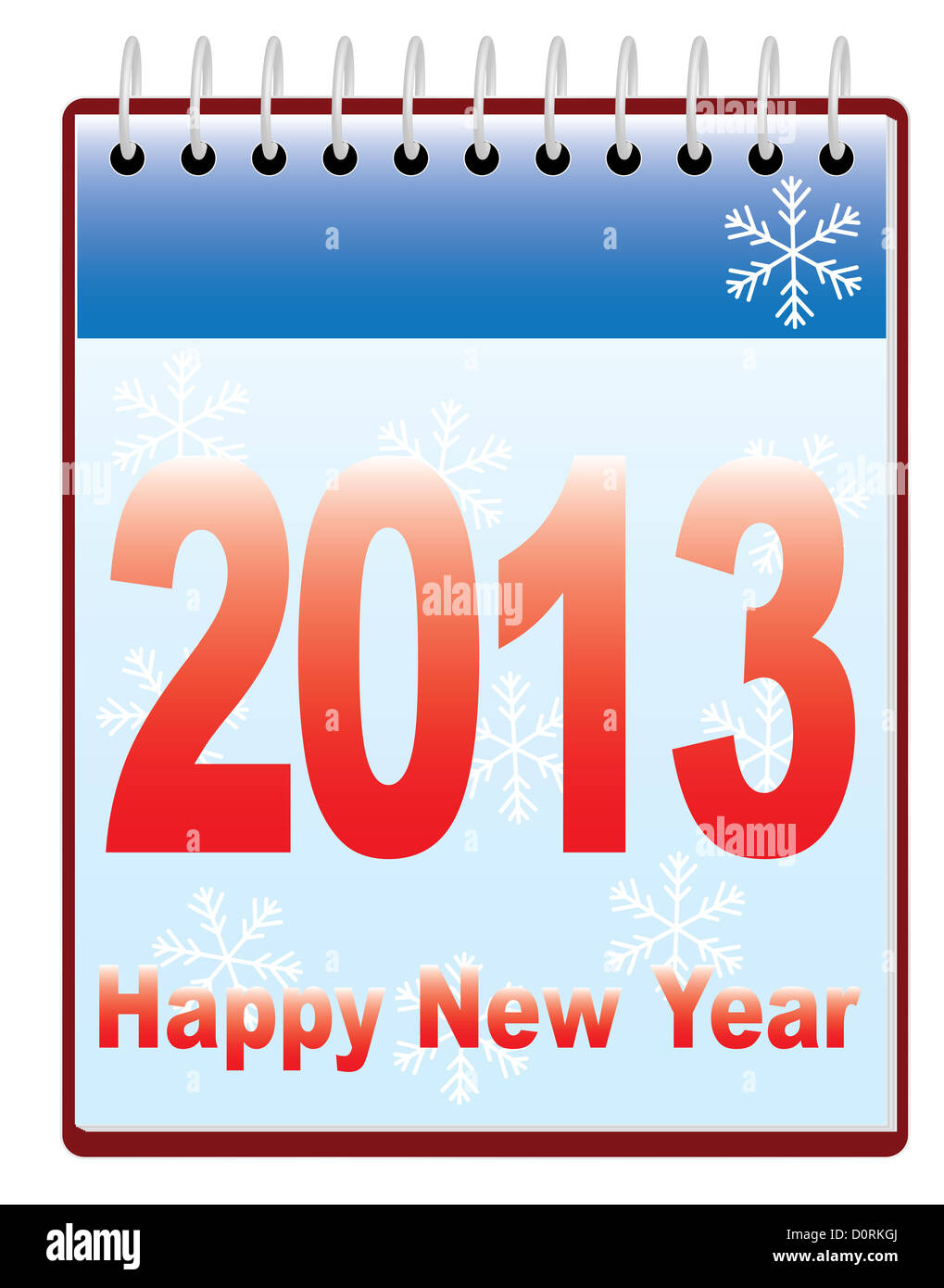 happy new year 2013 calendar Stock Photo - Alamy