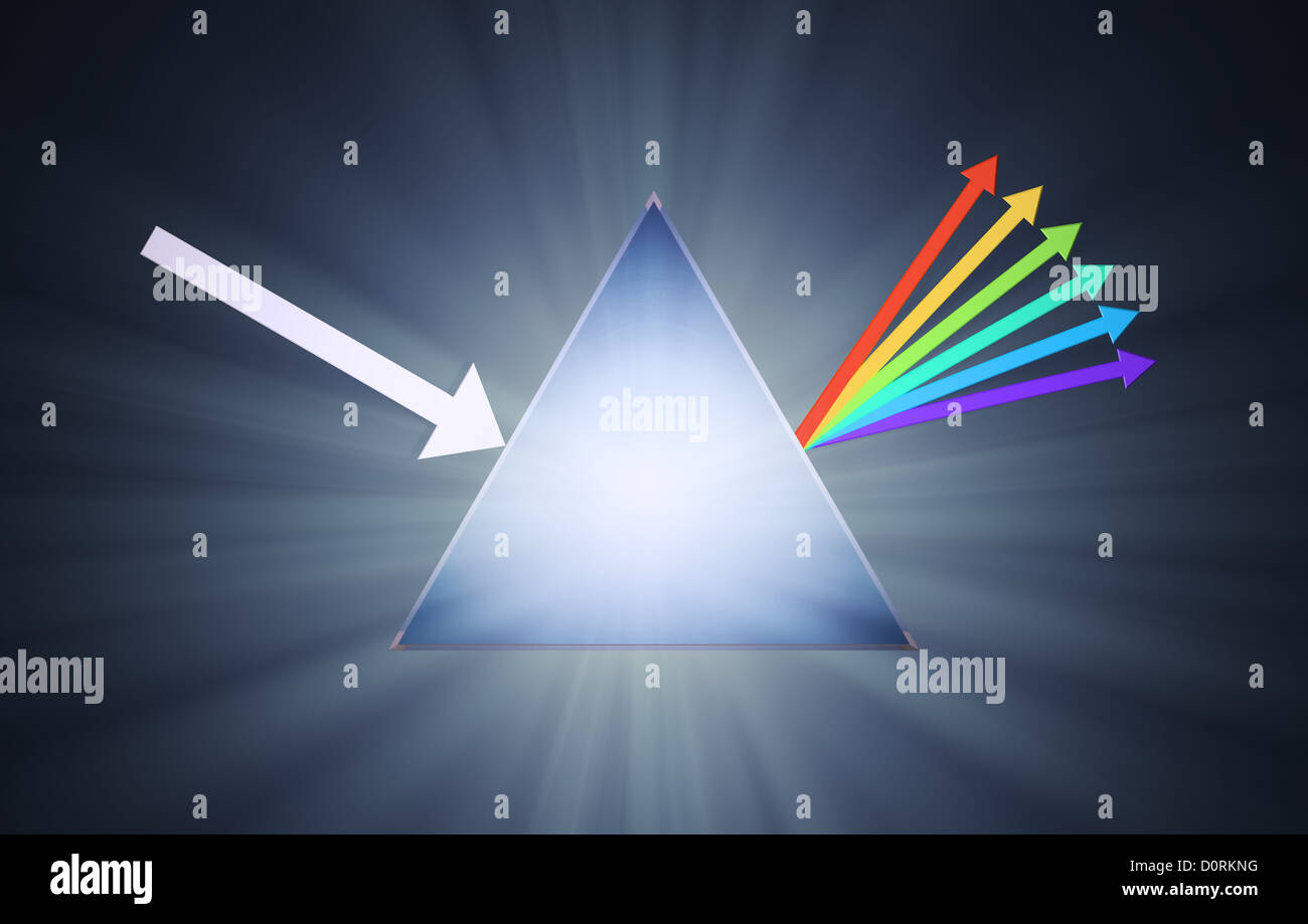 Conceptual prism illustration Stock Photo