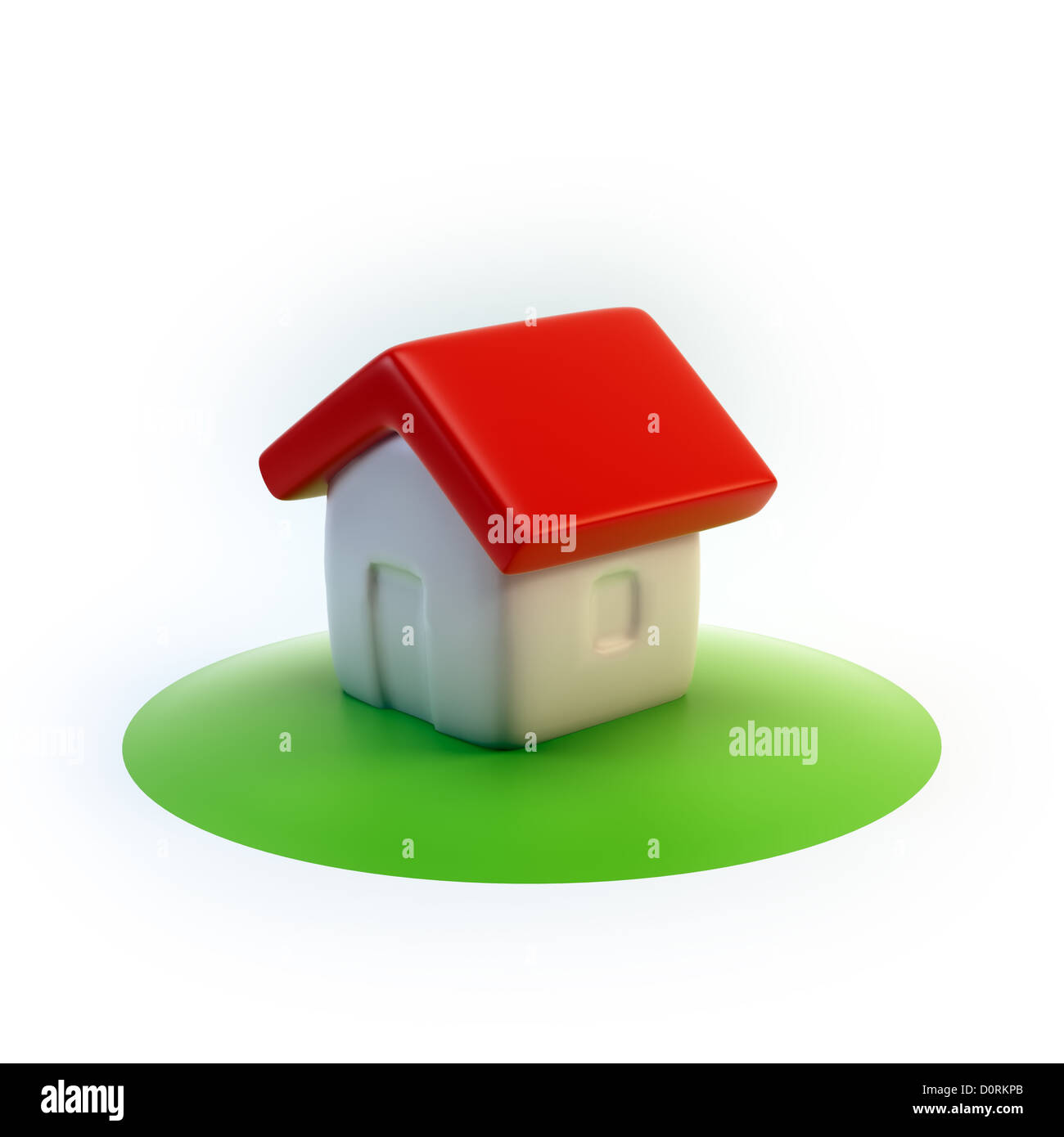 cartoon 3D house icon Stock Photo - Alamy
