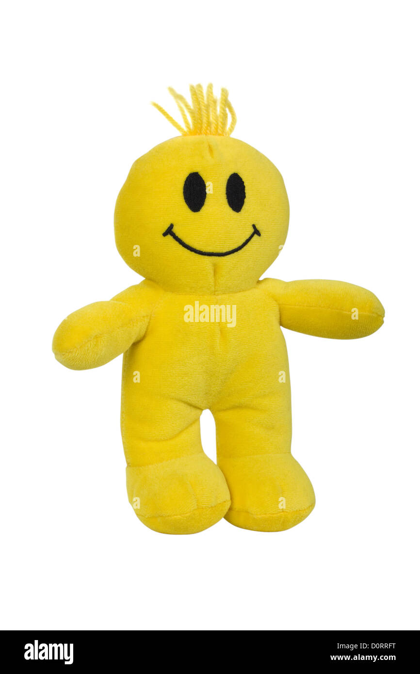 Close-up of a soft toy with smiley face Stock Photo - Alamy