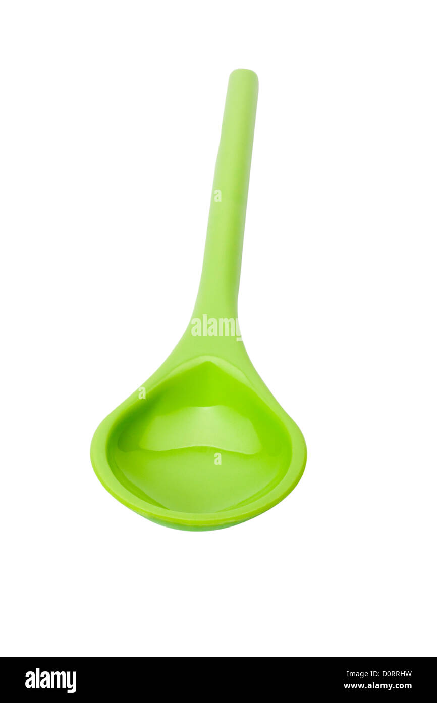 Close-up of a plastic spoon Stock Photo