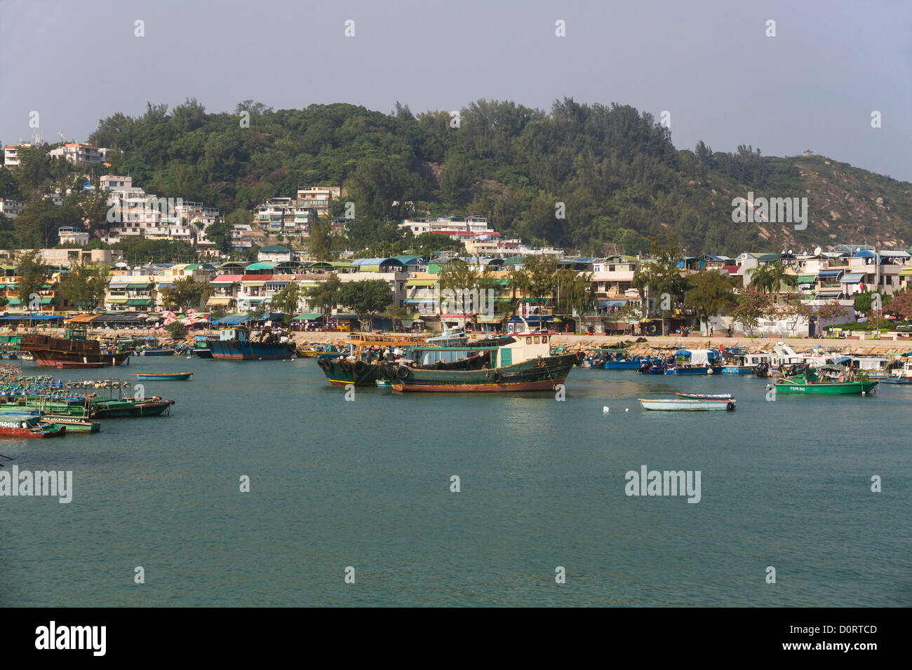 China Hong Kong, Cheung Chau island, harbour Stock Photo