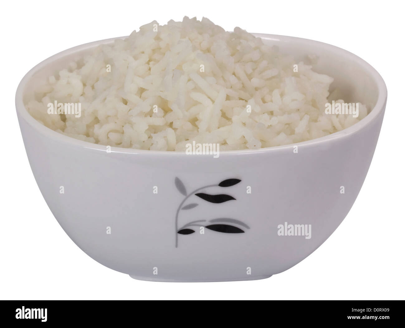 Close-up of a bowl full of boiled rice Stock Photo - Alamy